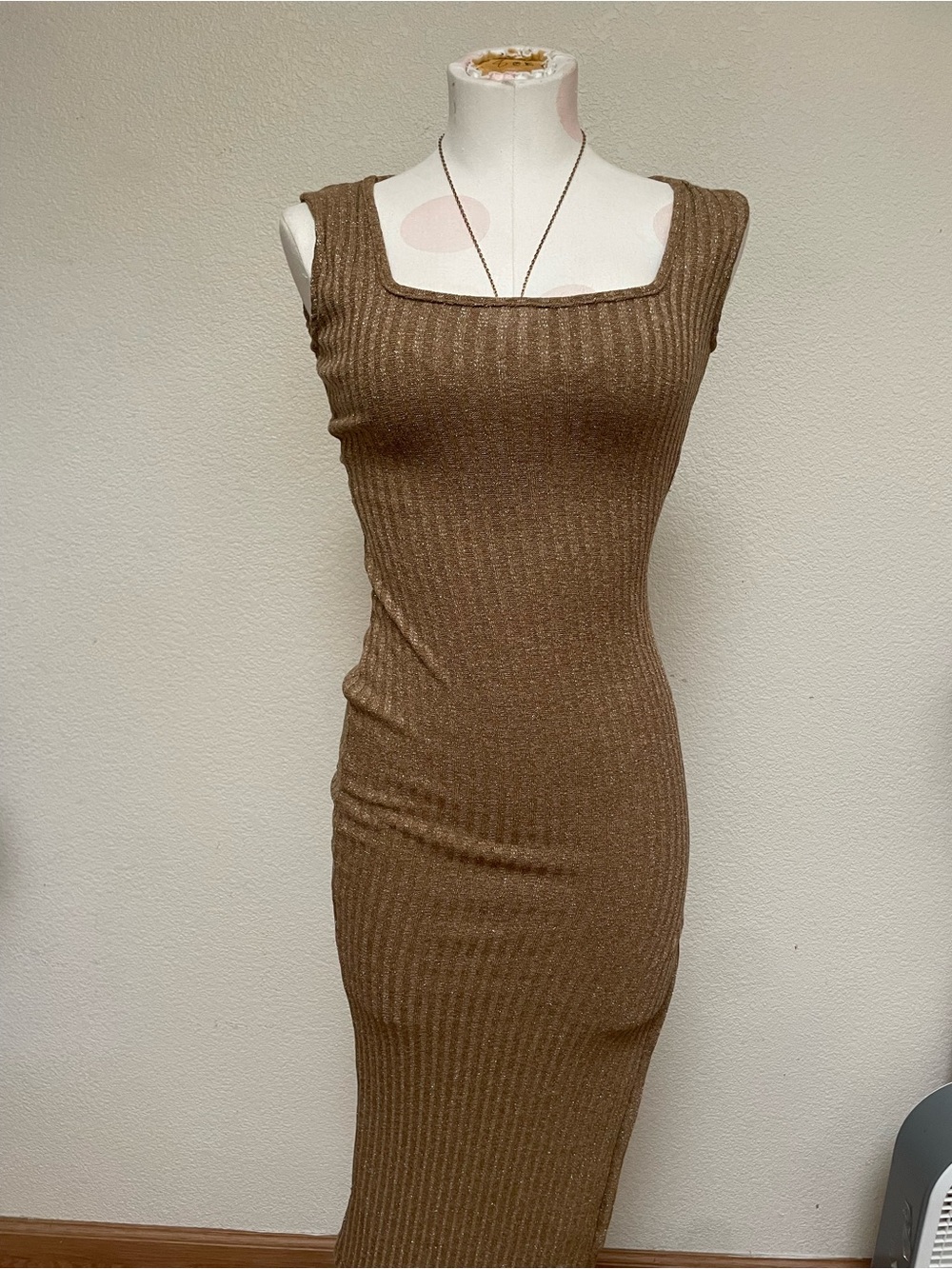 Ribbed knit dress